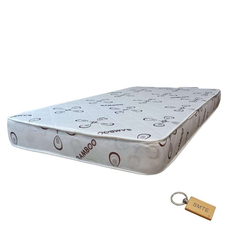 SMTE Bamboo Single Full XL Mattress - 185cm x 107cm with a Smte Keyring-A70 with keychain