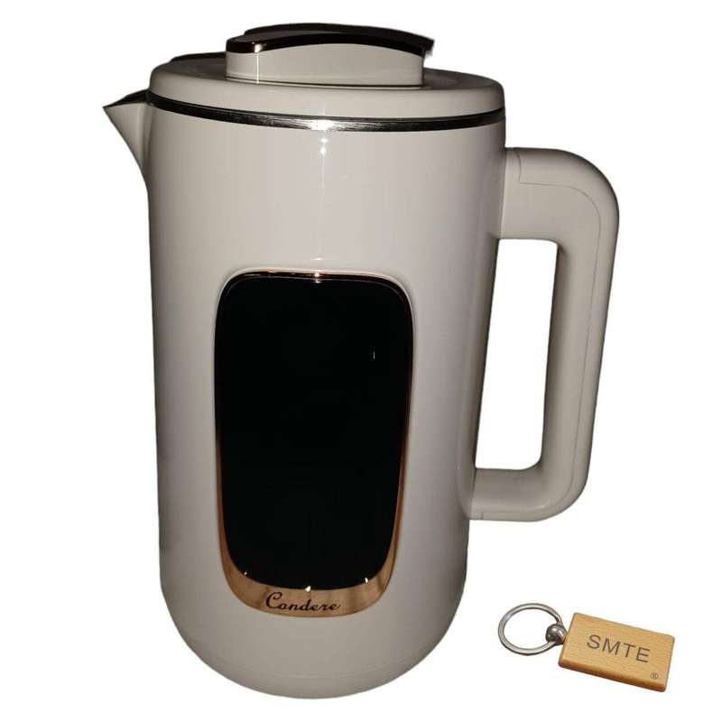 SMTE Efficiency Meets Style: 1.8L Electric Kettle sk-A1-White +Smte Keyring with keychain