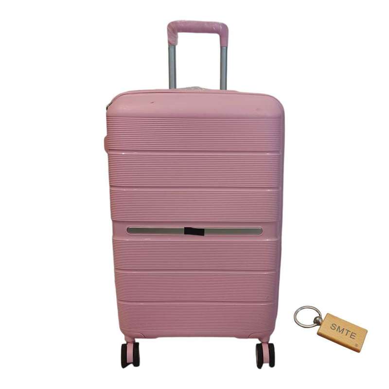 SMTE UltimateGuard 1-piece UBK Suitcase 70 cm with Keyring - Pink with keychain