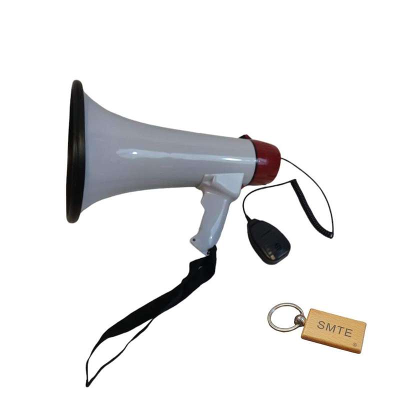 SMTE Amplify Your Voice:Premium Megaphone +SMTE Keyring with keychain