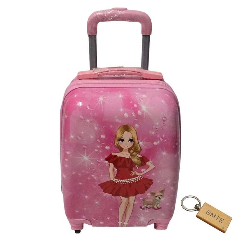 SMTE - Quality Kiddies Cartoons Hand Luggage/ Suitcase for Kids- X10-Zali with keychain