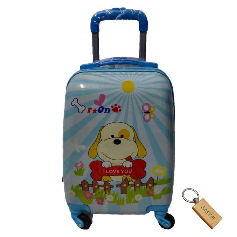 SMTE - Quality Kiddies Cartoons Hand Luggage/ Suitcase for Kids- X8-Snoopy with keychain