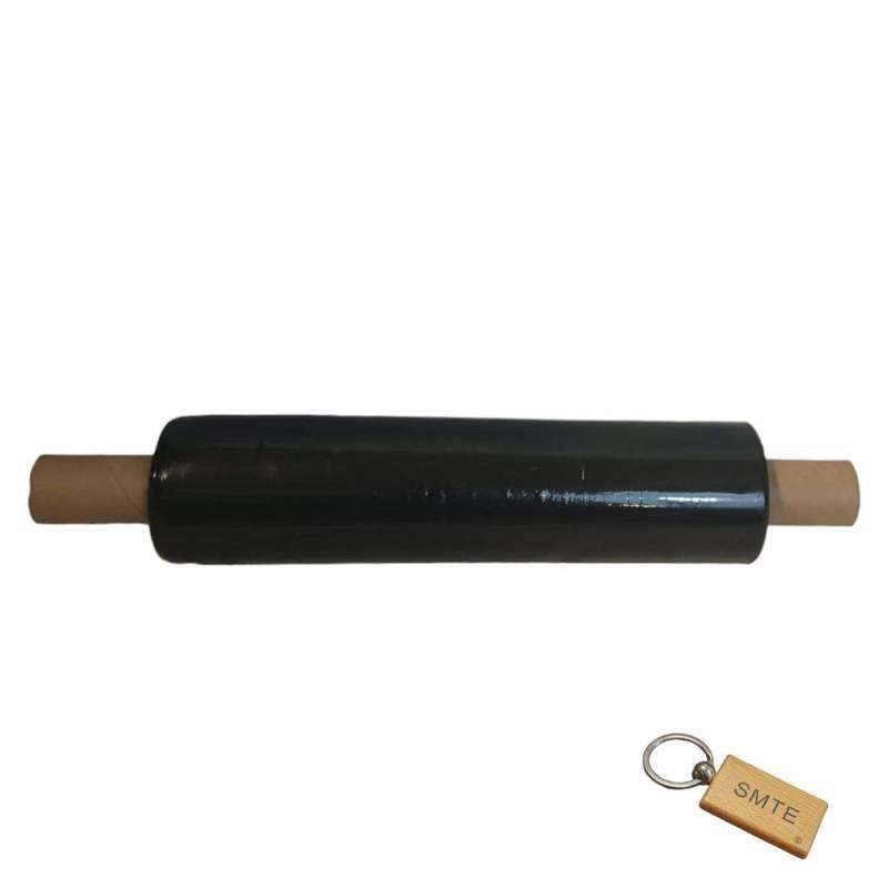 SMTE Premium Black Pallet Wrap - 17 Microns Extra Thickness + SMTE Keyring with keychain