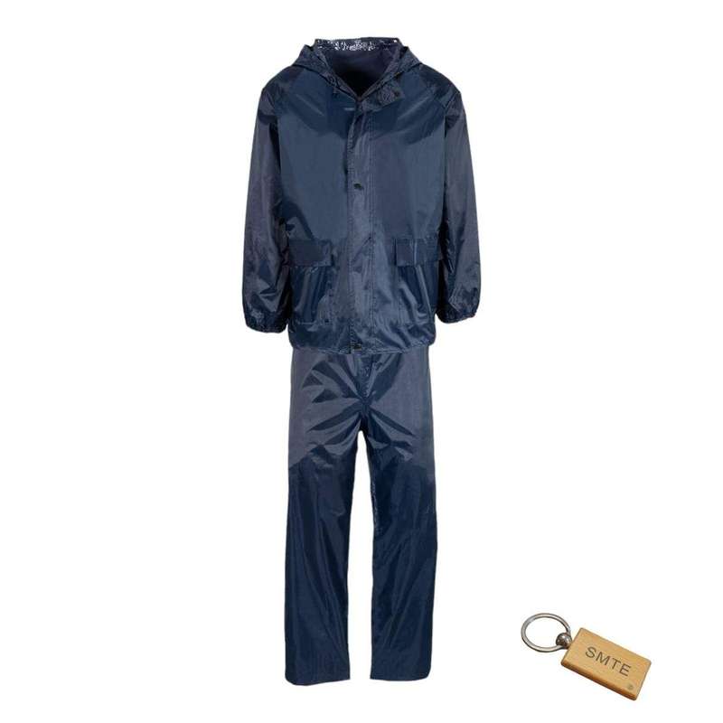 SMTE Premium Black Denim Conti Suit 2Piece & Smte Keyring - 34 L x 38 W cm with keychain