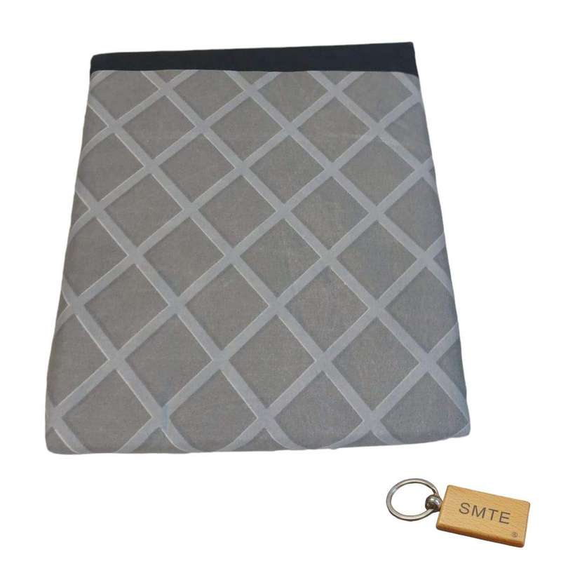 SMTE Luxurious Microfiber Bed Sheets:150x189cm and Smte Keyring - Cream with keychain