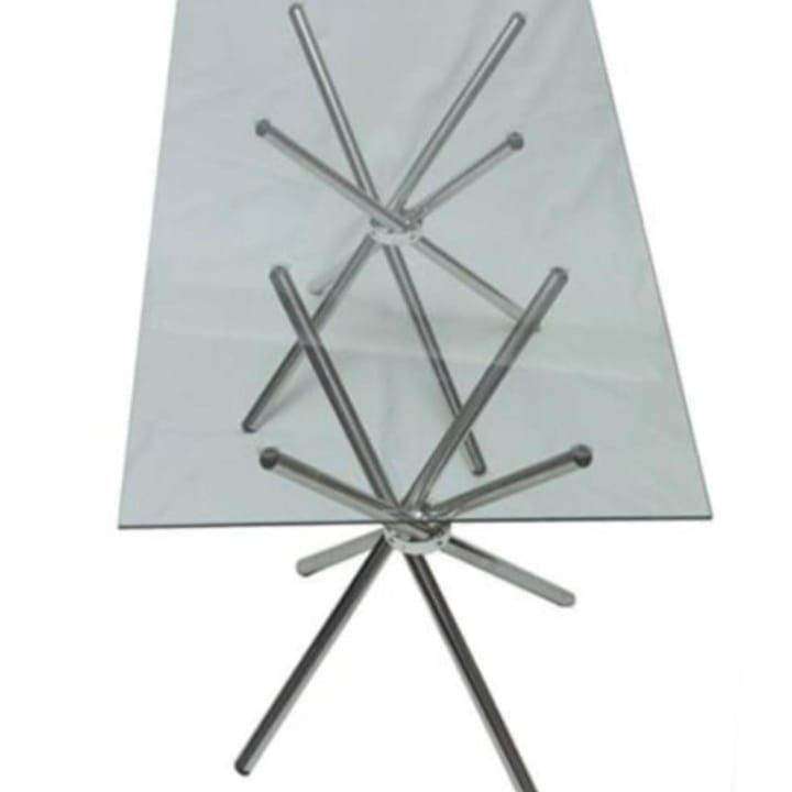 SMTE 8 Seater Rectangular Glass Table with keychain