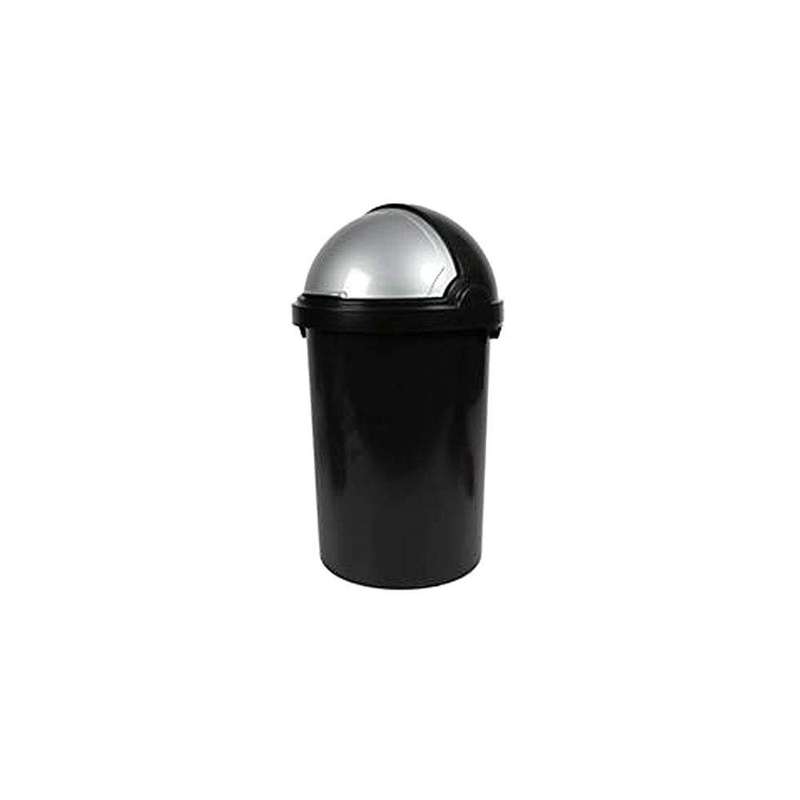 SMTE DH - Flip Top Dustbin - 12Ltr -Black with keychain