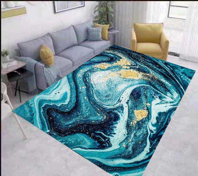 SMTE 200cm by 150cm - Modern 3D Geometric Design Area 19 Rug with keychain