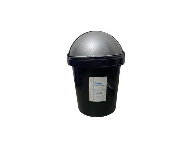 SMTE Otima Dustbin and Flip Lid 12 Litre with keychain