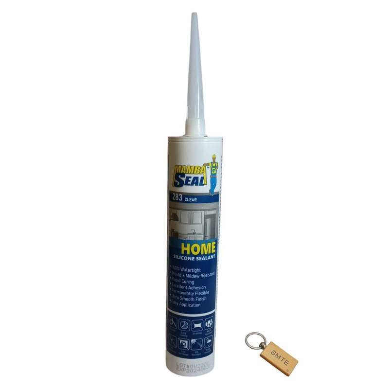 SMTE 260ml Silicone Sealant: Durable Adhesive Solution-Sk-h1 +Smte Keyring with keychain