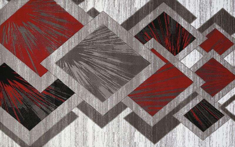 SMTE 200cm by 150cm - Modern 3D Geometric Design Area 15 Rug with keychain