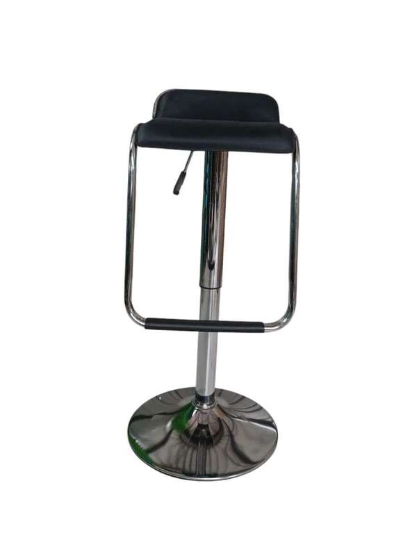 SMTE - 683 Adjustable Bar Stool - Black PU Leather with keychain