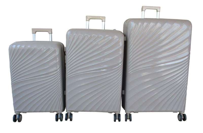 SMTE Unbreakable 3-Piece Luggage Set - Hard-Shell Design,Spinner Wheels,TSA Lock with keychain