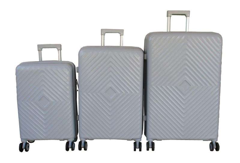 SMTE Unbreakable 3-Piece Hardside Luggage Set-Spinner Wheels with keychain