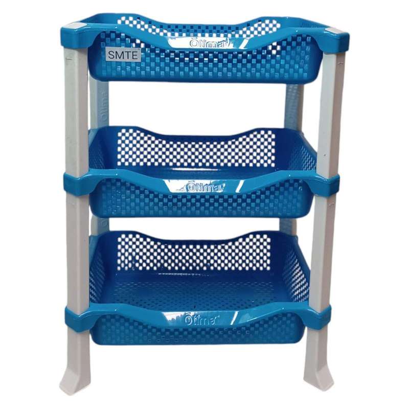 SMTE-3-Tier Organizer Rack Set of 2 - Blue with keychain