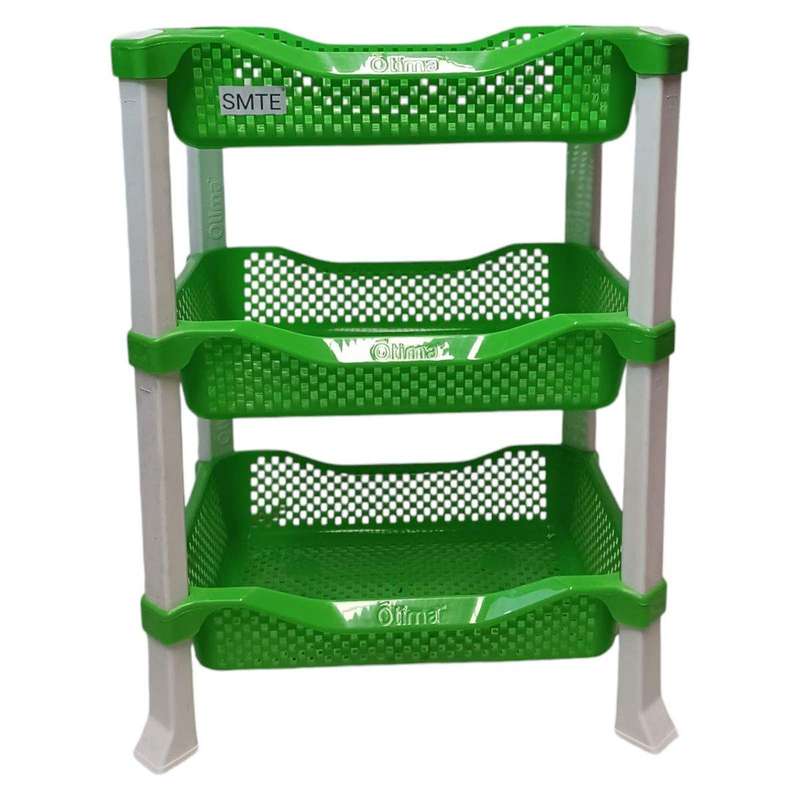 SMTE-3-Tier Organizer Rack Set of 2 - Green with keychain