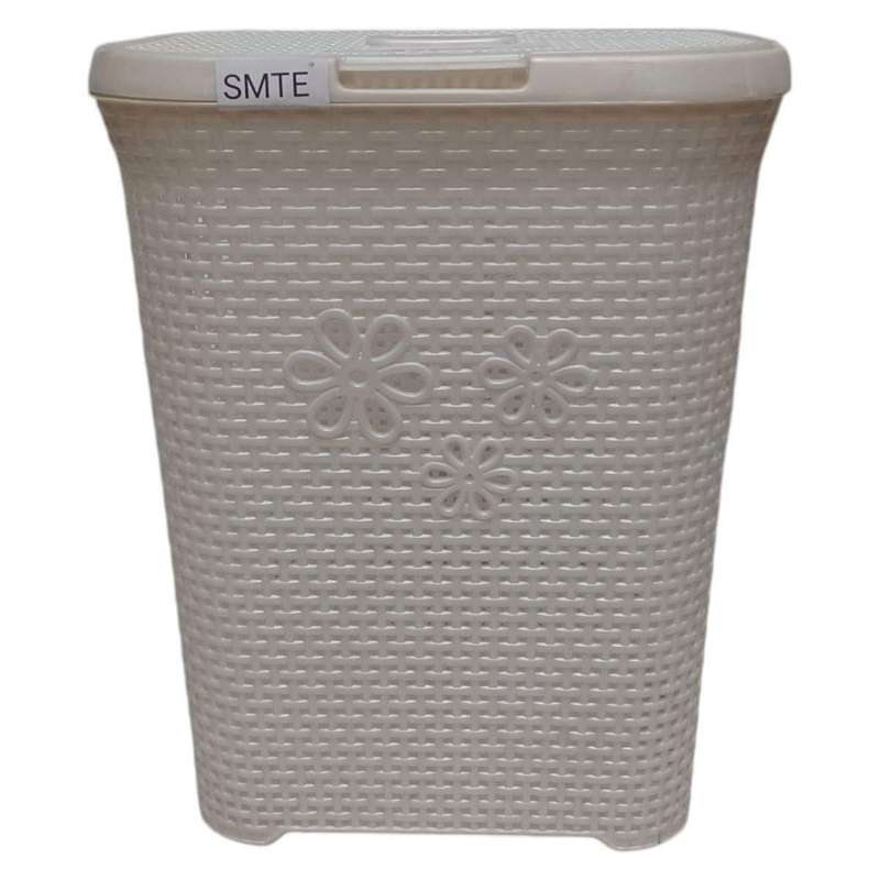 SMTE FreshFold: Laundry Basket set of 3 - White with keychain