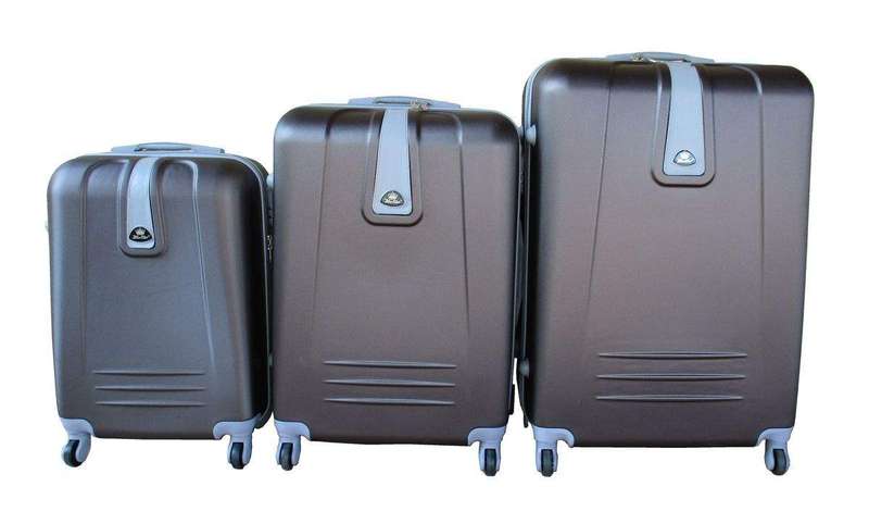 SMTE 3-Piece Luggage Set with 360 Spinner Wheels with keychain