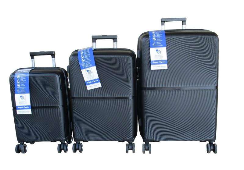 SMTE Unbreakable 3-Piece Luggage Set with keychain