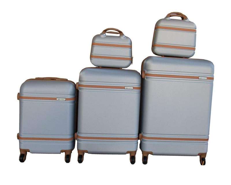SMTE 5-Piece Luggage Set with keychain