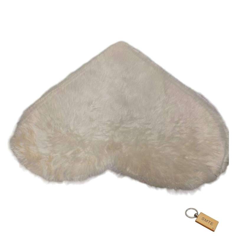 SMTE Fluffy Runner Carpet -Soft, Plush, and Stylish Floor Covering - Cream with keychain