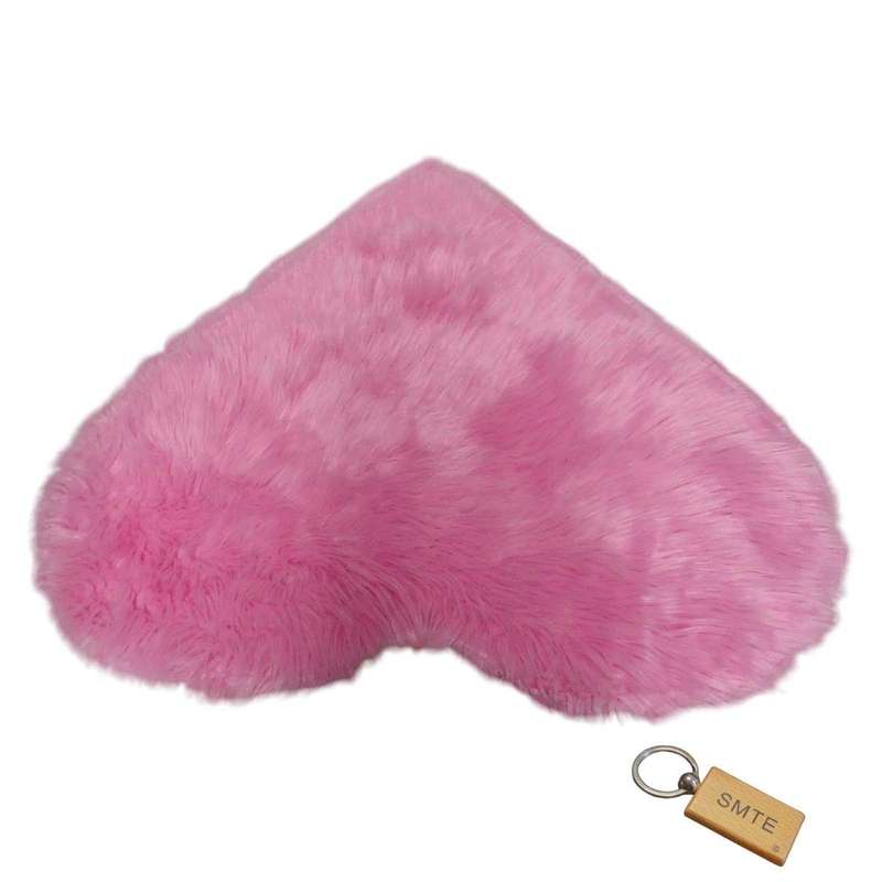 SMTE Fluffy Runner Carpet -Soft, Plush, and Stylish Floor Covering - Pink with keychain