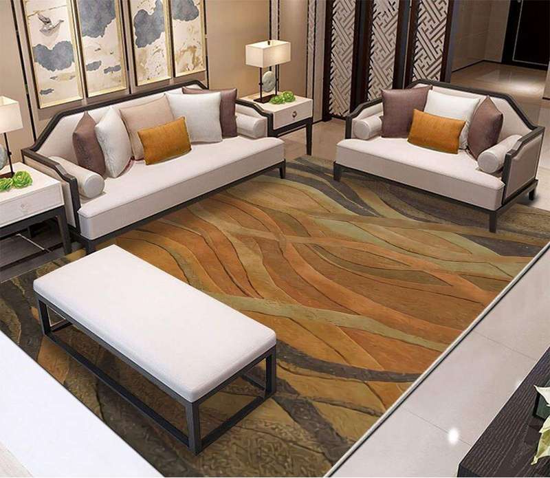 SMTE 200cm by 150cm - Modern 3D Geometric Design Area 14 Rug with keychain