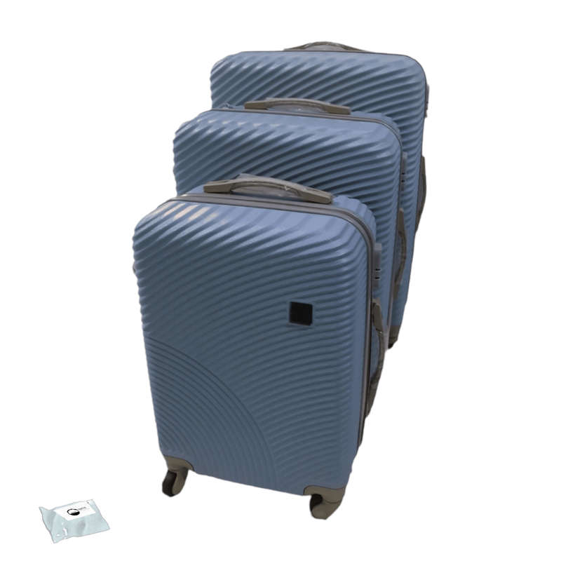 SMTE Quality Hard Outer Shell Wave LP01x? and Tieback - 3 Piece Set - Baby Blue with keychain