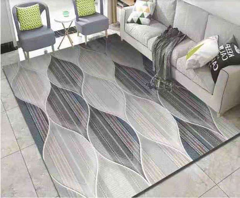 SMTE 200cm by 150cm - Modern 3D Geometric Design Area 6 Rug with keychain