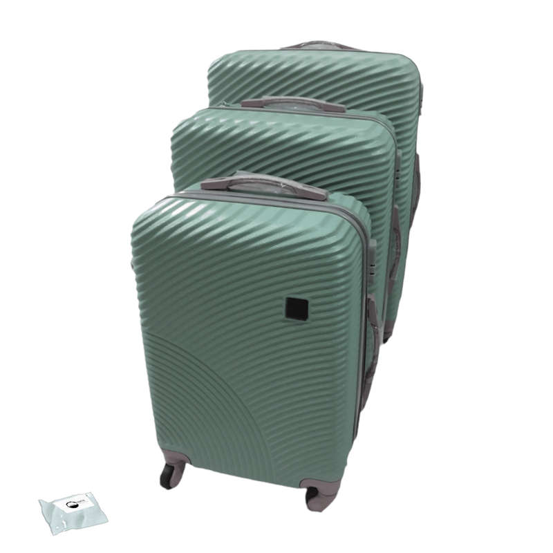 SMTE Quality Hard Outer Shell Wave LP01x? and Tieback - 3 Piece Set - Light Green with keychain
