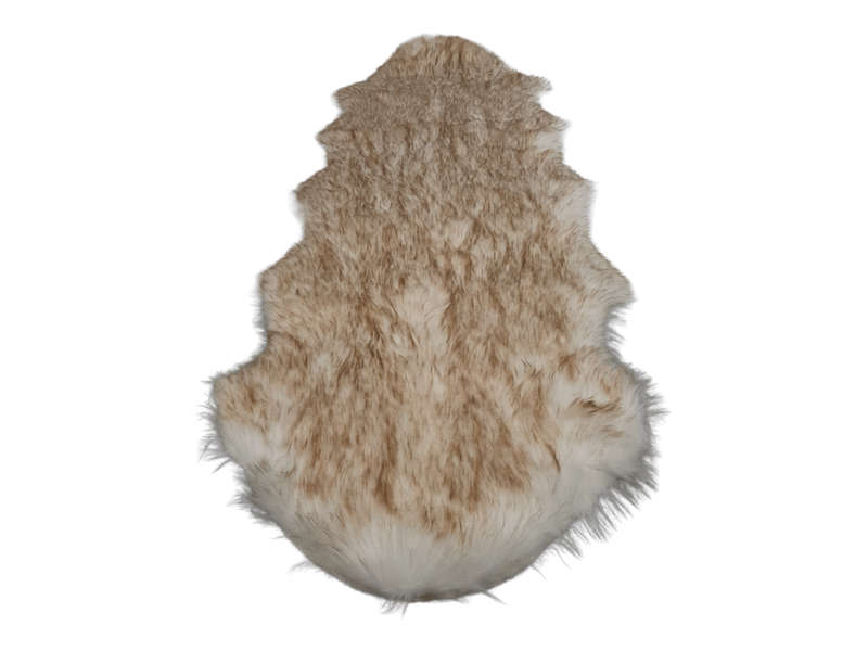 SMTE Faux Fur Rug - 60cm x 1.8 m - Gold with keychain