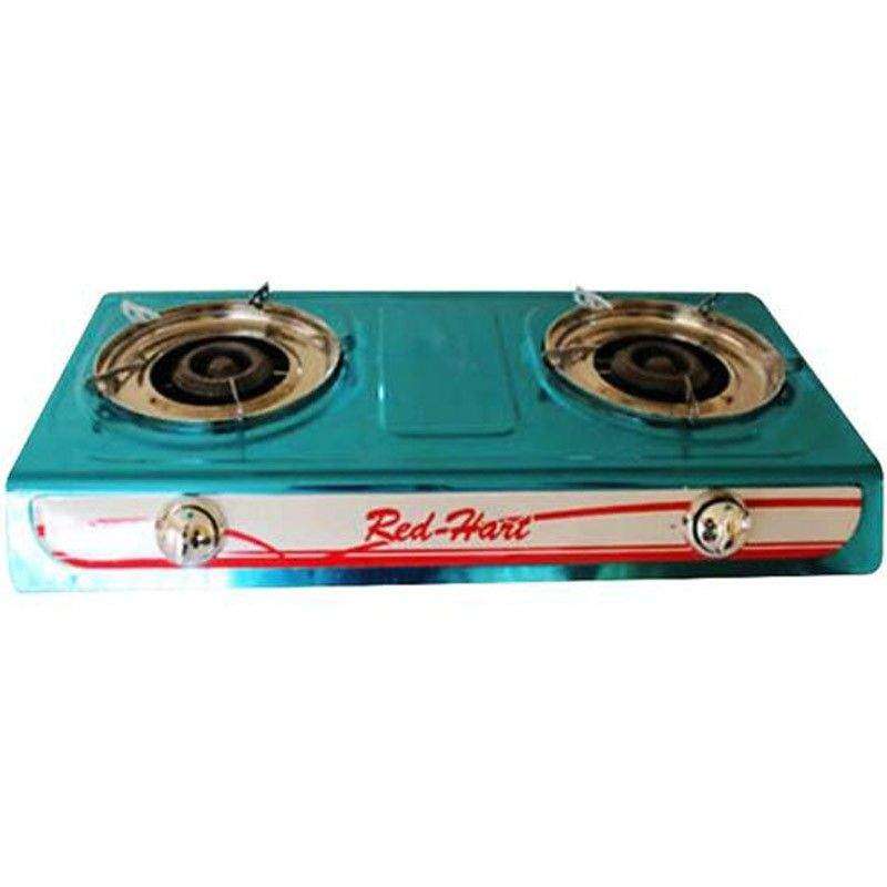 SMTE Casey Red 2 Plate Stainless Steel Gas Stove with keychain