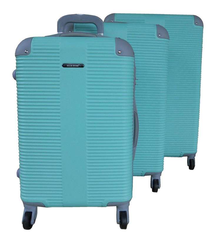 SMTE 3 Piece Hard Outer Shell Luggage Set with keychain