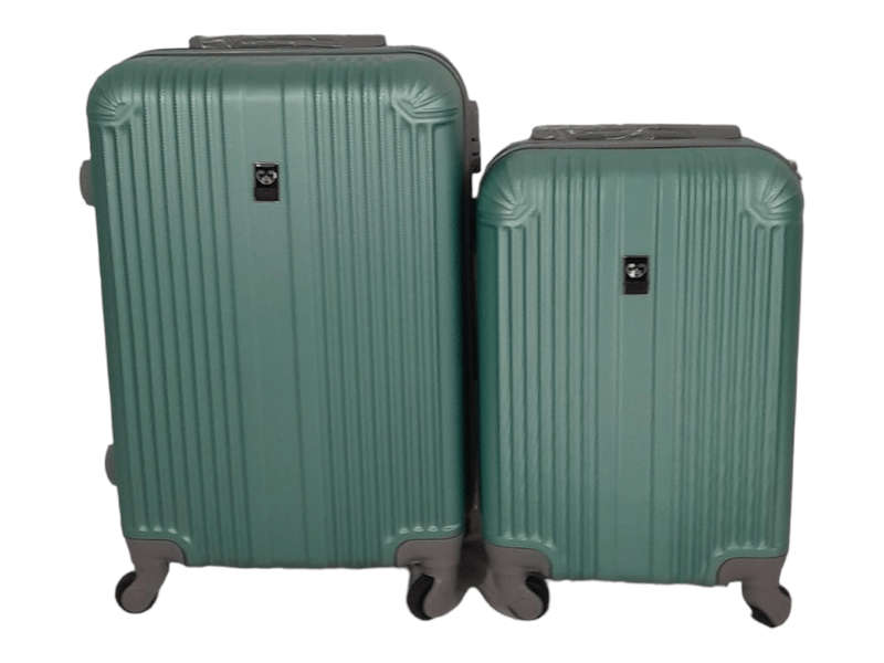 SMTE -Quad Wheel Quality Travel Ware 2 Piece - ALIN - Green with keychain