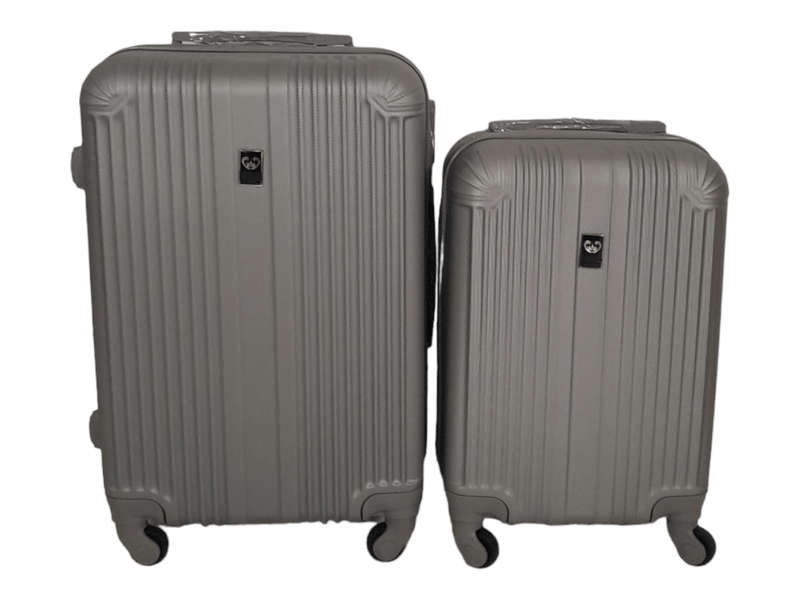 SMTE -Quad Wheel Quality Travel Ware 2 Piece - ALIN - Grey with keychain