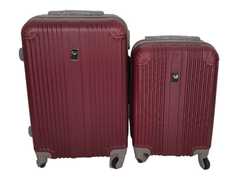 SMTE -Quad Wheel Quality Travel Ware 2 Piece - ALIN - Red with keychain