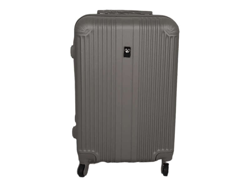 SMTE -Quad Wheel Quality Travel Ware 1 Piece - ALIN-Grey - 75 cm with keychain