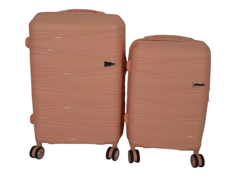 Smte - Acesa Hard Shel Elite UBN Suitcase Set 2 - Pink with keychain