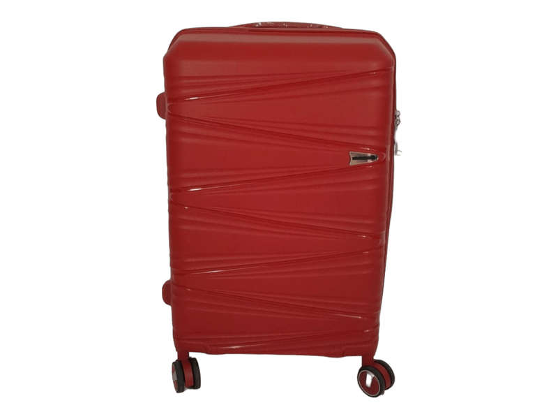 Smte- Acesa Hard Shell Elite UBN Suitcase 1 Piece - Red - 75 cm with keychain