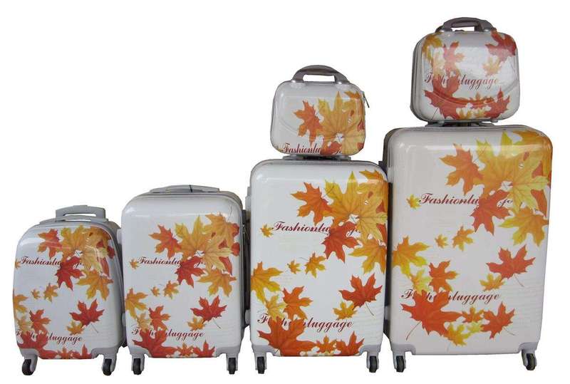 SMTE Luxury PC Travel Luggage - 6 Piece - Fashion Luggage with keychain