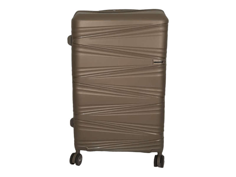 Smte- Acesa Hard Shell Elite UBN Suitcase 1 Piece - Gold - 75 cm with keychain