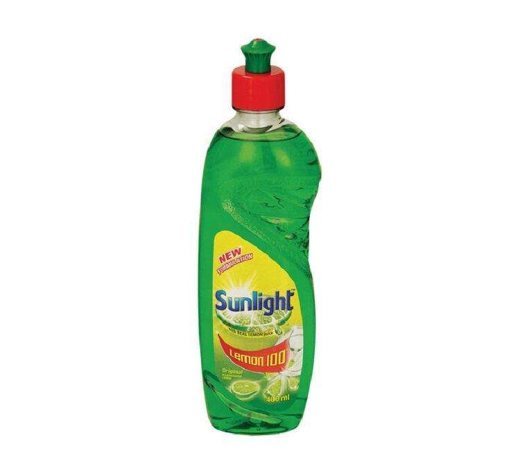 SMTE Sunlight Lemon Original Dishwashing Liquid (3 x 400ml) with keychain