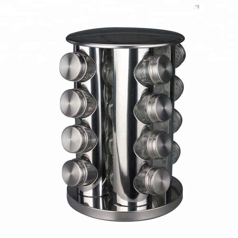 SMTE 16 Slot Rotating Spice Holder with keychain