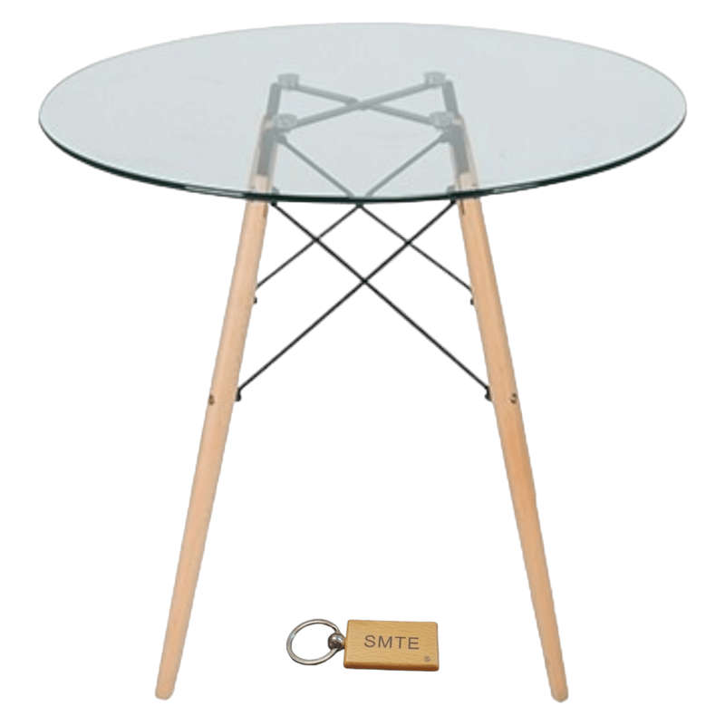 Smte- Dining Table for Stylish Gatherings C15-DT1787-60+ Keyring - 1 Pack with keychain