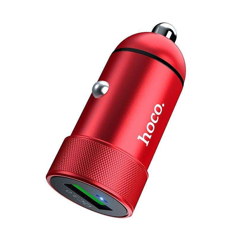 SMTE Car charger ?Z32 Speed Up? single port - Red with keychain