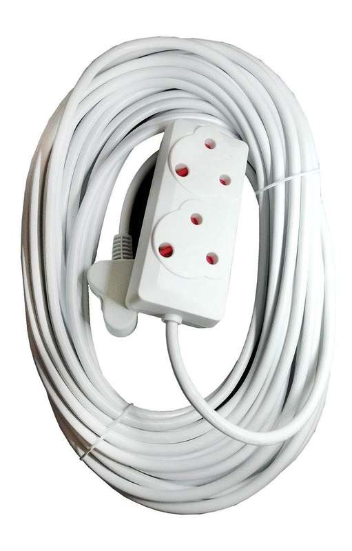 SMTE Two-Way Multi-Plug Extension Cord - 20m with keychain