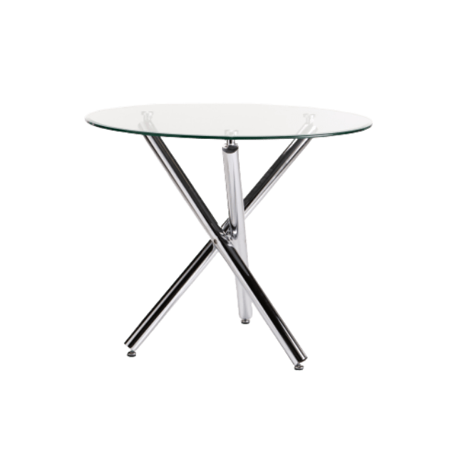 SMTE Round Dining Table - Diva Glass with keychain