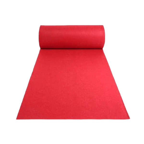 Smte- Red- Thick Event Carpet- Runner-1m x 30m with keychain