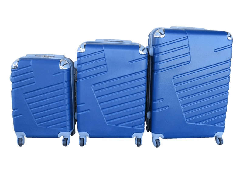 SMTE 3-Piece Trolley Luggage Set with keychain