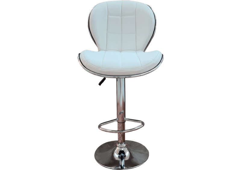 SMTE Modello Quadrato Bar Stool White with keychain